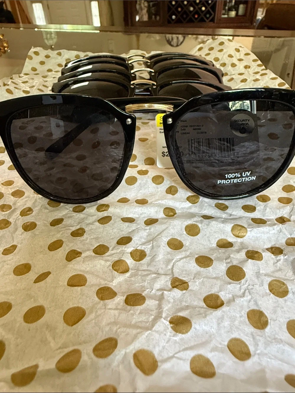 Sears Black Sunglasses Pack - Black Frames with Dark Lenses
